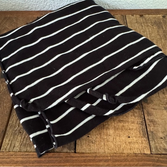 Cozy Soft Striped Cotton Stretch Baby Swaddle Blanket 35โx35โ Minimalist Modern - Picture 2 of 4